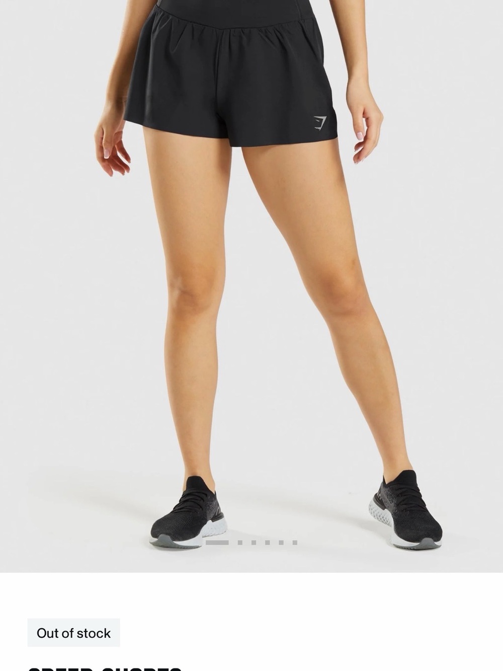 Gymshark Black Performance Women's Athletic Shorts